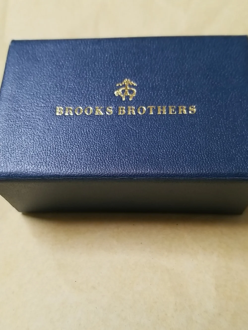 Brooks Brothers Silver cuff links W/fabric pattern NWOT